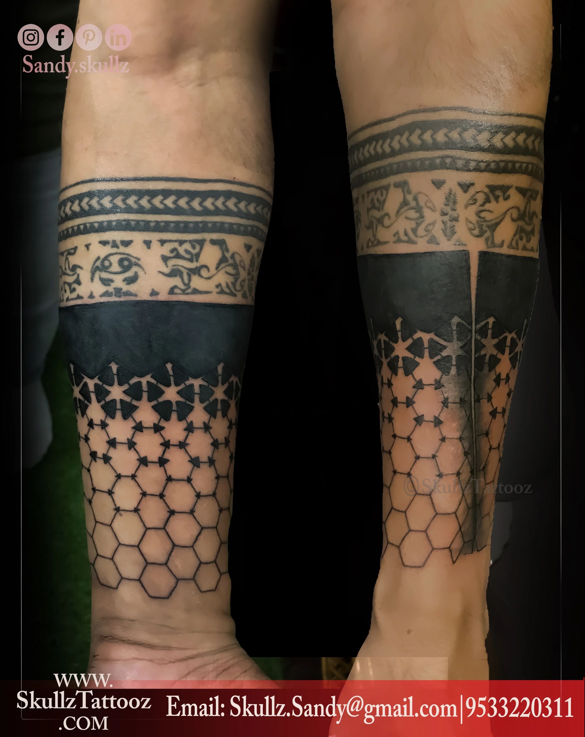 Aggregate 71+ geometric band tattoo latest thtantai2